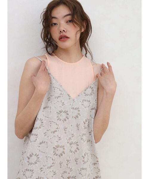 FIKA.(フィーカ)の「Flower cami overalls(サロペット/オーバーオール・レディース・ブラウン/ベージュ系・MEDIUM)」の12枚目の写真