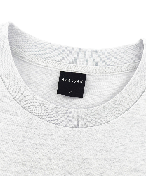 ANNOYED（アノイド）の「スマイルロゴ 半袖Tシャツ LQ7TU436_LIGHT GREY（Tシャツ/カットソー・メンズ・その他・95/100/105）」の3枚目の写真