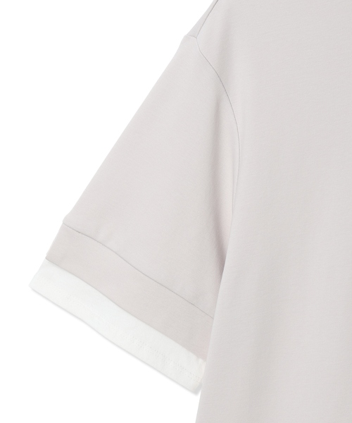 Petit Honfleur（プチオンフルール）の「レイヤード風スリットカットプルオーバー【接触冷感・UVカット】（Tシャツ/カットソー・レディース・グレー/ネイビー・M/L）」の20枚目の写真