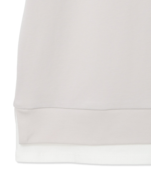 Petit Honfleur（プチオンフルール）の「レイヤード風スリットカットプルオーバー【接触冷感・UVカット】（Tシャツ/カットソー・レディース・グレー/ネイビー・M/L）」の21枚目の写真