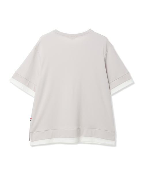 Petit Honfleur（プチオンフルール）の「レイヤード風スリットカットプルオーバー【接触冷感・UVカット】（Tシャツ/カットソー・レディース・グレー/ネイビー・M/L）」の22枚目の写真