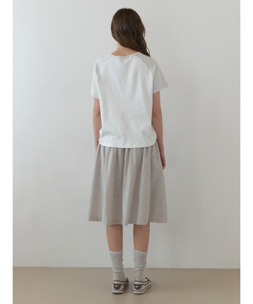 THEMITTEN(ザ・ミトン)の「Brume half t-shirt (white/melange)(Tシャツ/カットソー・レディース・その他・FREE)」の4枚目の写真
