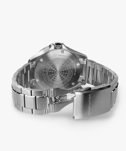 HAMILTON（ハミルトン）の「HAMILTON [ハミルトン] 腕時計 Khaki Navy （カーキ ネイビー） Scuba GMT 自動巻き 43MM ブルー×シルバー（アナログ腕時計・メンズ・ブルー・FREE）」の7枚目の写真