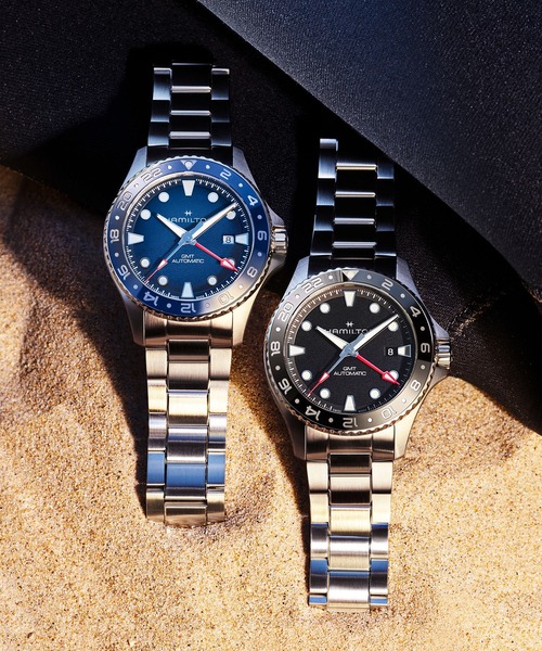 HAMILTON（ハミルトン）の「HAMILTON [ハミルトン] 腕時計 Khaki Navy （カーキ ネイビー） Scuba GMT 自動巻き 43MM ブルー×シルバー（アナログ腕時計・メンズ・ブルー・FREE）」の9枚目の写真