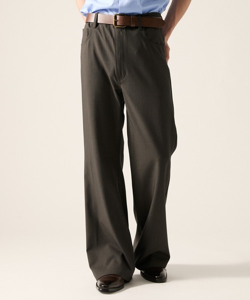 CLEL(クレイル)の「【CLEL】Grace Cloth Pantalon Slacks / グレイスクロス パンタロンスラックス(スラックス・メンズ・ブラック/ダークウッド/グレー・M/XS/L/S)」の15枚目の写真