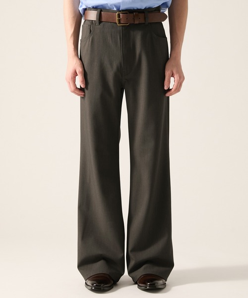 CLEL(クレイル)の「【CLEL】Grace Cloth Pantalon Slacks / グレイスクロス パンタロンスラックス(スラックス・メンズ・ブラック/ダークウッド/グレー・M/XS/L/S)」の16枚目の写真