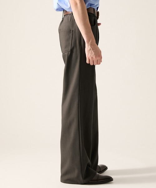 CLEL(クレイル)の「【CLEL】Grace Cloth Pantalon Slacks / グレイスクロス パンタロンスラックス(スラックス・メンズ・ブラック/ダークウッド/グレー・M/XS/L/S)」の17枚目の写真