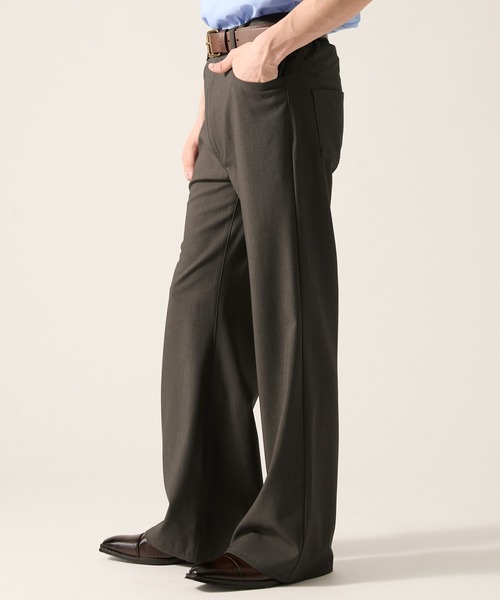CLEL(クレイル)の「【CLEL】Grace Cloth Pantalon Slacks / グレイスクロス パンタロンスラックス(スラックス・メンズ・ブラック/ダークウッド/グレー・M/XS/L/S)」の19枚目の写真