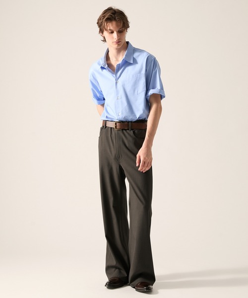 CLEL(クレイル)の「【CLEL】Grace Cloth Pantalon Slacks / グレイスクロス パンタロンスラックス(スラックス・メンズ・ブラック/ダークウッド/グレー・M/XS/L/S)」の20枚目の写真