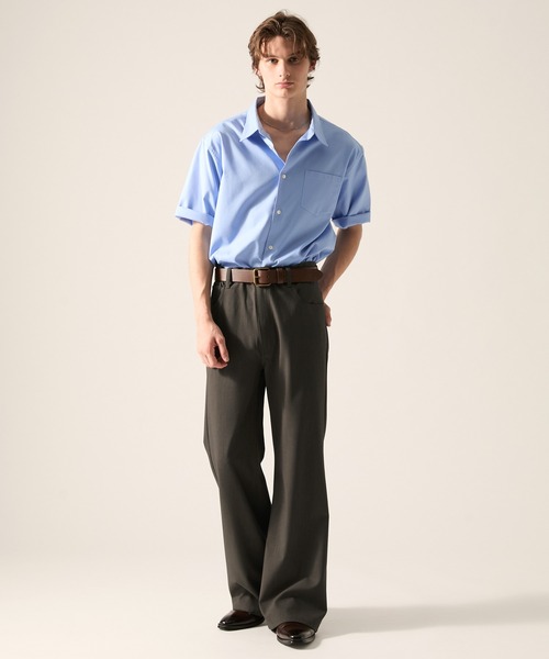 CLEL(クレイル)の「【CLEL】Grace Cloth Pantalon Slacks / グレイスクロス パンタロンスラックス(スラックス・メンズ・ブラック/ダークウッド/グレー・M/XS/L/S)」の21枚目の写真