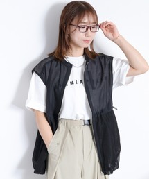バルーンメッシュドロストベスト