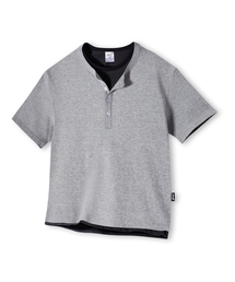 ストライプ配色ロールアップリンガークロップ半袖Tシャツ3カラーYT-3Y27
