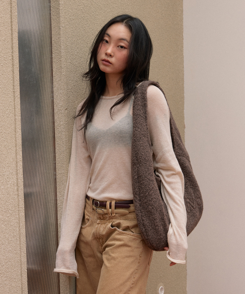 HAVEAWHALE(ハブアホエール)の「boucle pebble bag (BR)(ショルダーバッグ・レディース・その他・FREE)」の7枚目の写真