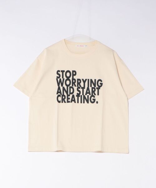 Scrap Book(スクラップブック)の「【ALL HOURS】6.5OZ FINE COMA STOP WORRYING(Tシャツ/カットソー・レディース・ブラウン系その他/グレー系その他/ホワイト系その他・1)」の5枚目の写真