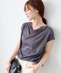 ドレープネックカットソー
