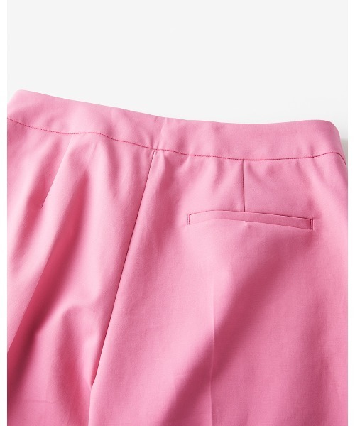 DoCLASSE( ドゥクラッセ)の「ストレッチダブルクロス・セミフレアパンツ(その他パンツ・レディース・ブラック/ピンク・11/9)」の7枚目の写真