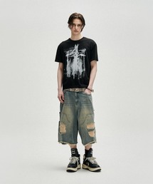 NOT4NERD/ノットフォーナード/Disztressed Carpenter Bermuda Shorts