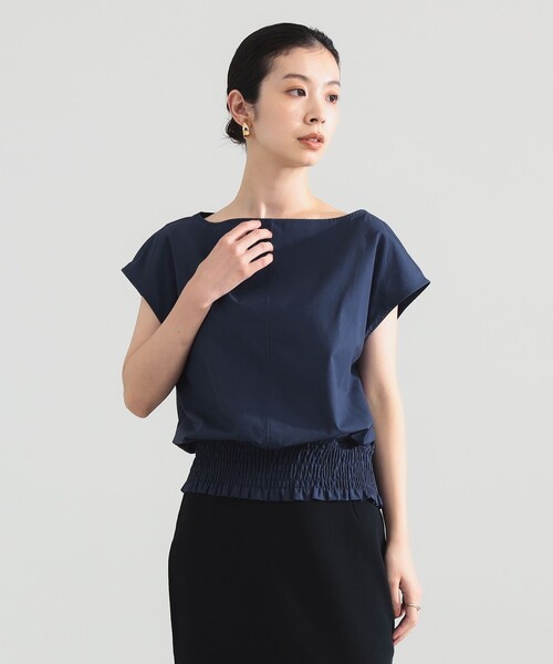 Demi-Luxe BEAMS(デミルクス ビームス)の「フレンチ シャーリング ブラウス(シャツ/ブラウス・レディース・ネイビー/オフホワイト/オレンジ系その他7・ONE SIZE)」の22枚目の写真