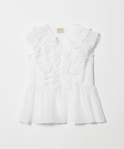 UNITED ARROWS(ユナイテッドアローズ)の「レディー フリル チュール カットソー ‐ウォッシャブル‐(Tシャツ/カットソー・レディース・ホワイト/ブラック/ネイビー・FREE)」の17枚目の写真