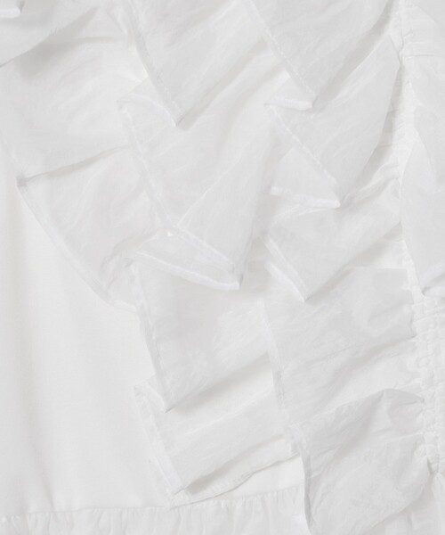 UNITED ARROWS(ユナイテッドアローズ)の「レディー フリル チュール カットソー ‐ウォッシャブル‐(Tシャツ/カットソー・レディース・ホワイト/ブラック/ネイビー・FREE)」の19枚目の写真
