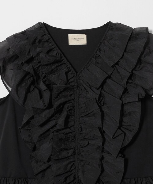 UNITED ARROWS(ユナイテッドアローズ)の「レディー フリル チュール カットソー ‐ウォッシャブル‐(Tシャツ/カットソー・レディース・ホワイト/ブラック/ネイビー・FREE)」の21枚目の写真