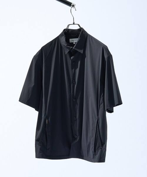 ABAHOUSE(アバハウス)の「【セットアップ対応】CORDURA ユーティリティ シャツジャケット/軽量 ストレッチ(シャツ/ブラウス・メンズ・ブラック/チャコールグレー・48/46)」の2枚目の写真