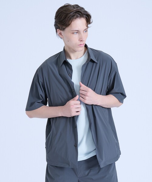 ABAHOUSE(アバハウス)の「【セットアップ対応】CORDURA ユーティリティ シャツジャケット/軽量 ストレッチ(シャツ/ブラウス・メンズ・ブラック/チャコールグレー・48/46)」の21枚目の写真