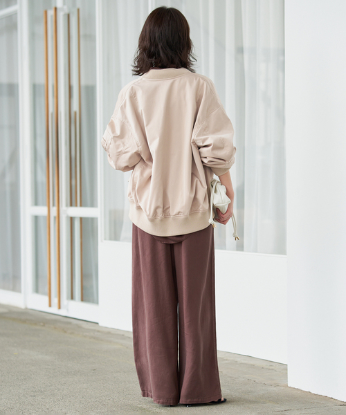 SLOBE IENA(スローブイエナ)の「《WEB限定カラーあり》シングルMA-1(その他アウター・レディース・ベージュ/ブラック/カーキ/ブラウン・FREE)」の19枚目の写真