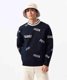 ORANGE LABEL / アーカイブロゴ 総柄 ニット