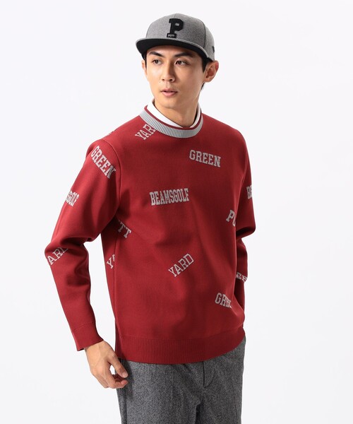 BEAMS GOLF(ビームスゴルフ)の「ORANGE LABEL / アーカイブロゴ 総柄 ニット(ニット/セーター・メンズ・ネイビー/グレー/ワイン・S/M/L/XL)」の10枚目の写真
