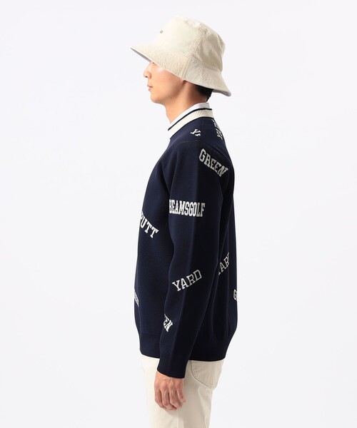 BEAMS GOLF(ビームスゴルフ)の「ORANGE LABEL / アーカイブロゴ 総柄 ニット(ニット/セーター・メンズ・ネイビー/グレー/ワイン・S/M/L/XL)」の16枚目の写真
