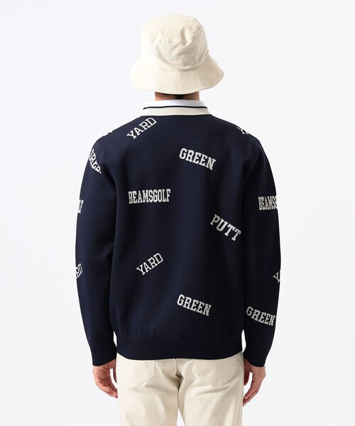 BEAMS GOLF(ビームスゴルフ)の「ORANGE LABEL / アーカイブロゴ 総柄 ニット(ニット/セーター・メンズ・ネイビー/グレー/ワイン・S/M/L/XL)」の17枚目の写真