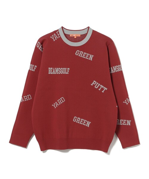 BEAMS GOLF(ビームスゴルフ)の「ORANGE LABEL / アーカイブロゴ 総柄 ニット(ニット/セーター・メンズ・ネイビー/グレー/ワイン・S/M/L/XL)」の21枚目の写真