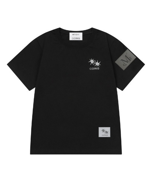 MUCENT(ムセント)の「◇MUCENT◇ブランド直輸入正規品/★MUCENT X COIRIS コラボ MARINAE バック グリッチ ハーフ T MARINAE BACK GLITCH HALF T(Tシャツ/カットソー・レディース・ホワイト/ブラック・FREE)」の2枚目の写真