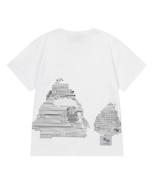 MUCENT(ムセント)の「◇MUCENT◇ブランド直輸入正規品/★MUCENT X COIRIS コラボ MARINAE バック グリッチ ハーフ T MARINAE BACK GLITCH HALF T(Tシャツ/カットソー・レディース・ホワイト/ブラック・FREE)」の13枚目の写真
