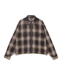 メッシュ ジップシャツ