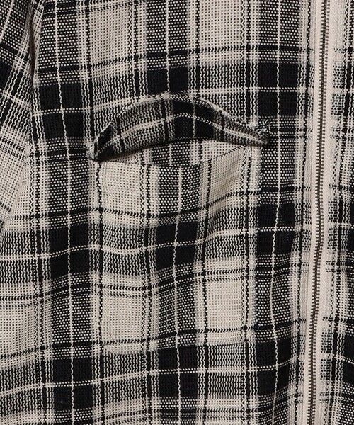 BEAMS(ビームス)の「メッシュ ジップシャツ(シャツ/ブラウス・メンズ・ネイビー/アイボリー・X-LARGE/LARGE/MEDIUM/SMALL)」の6枚目の写真