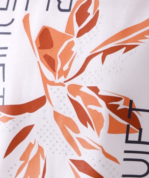 Bou Jeloud（ブージュルード）の「デジタルフラワープリントＴシャツ（Tシャツ/カットソー・レディース・オフホワイト/チャコールグレー・FREE）」の13枚目の写真
