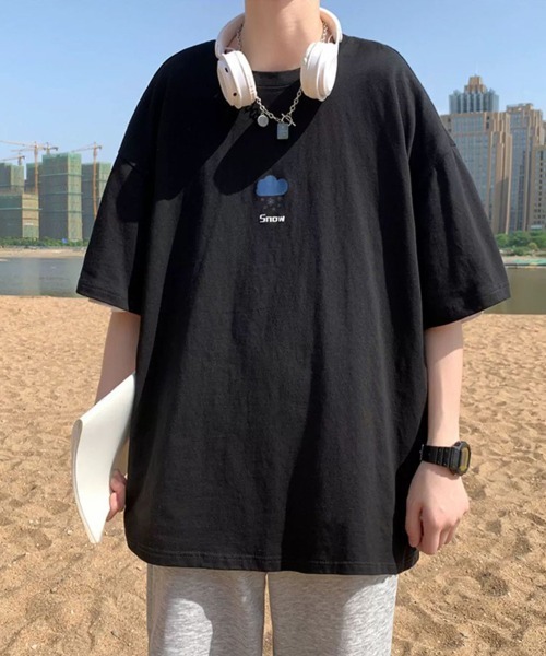 KELVIN（ケルヴァン）の「Weather Icon Tee ウェザーアイコンTシャツ（Tシャツ/カットソー・メンズ・ホワイト/ブラック・MEDIUM/LARGE）」の2枚目の写真