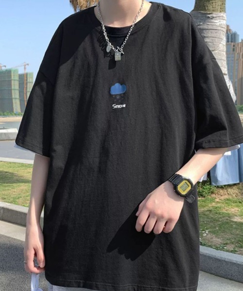KELVIN（ケルヴァン）の「Weather Icon Tee ウェザーアイコンTシャツ（Tシャツ/カットソー・メンズ・ホワイト/ブラック・MEDIUM/LARGE）」の4枚目の写真