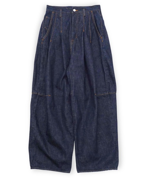 SHINYAKOZUKA(シンヤコヅカ)の「【SHINYAKOZUKA】 ORDINARY CITY BAGGY(デニムパンツ・メンズ・インディゴブルー・X-SMALL/SMALL)」の1枚目の写真