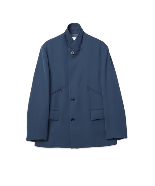 CULLNI(クルニ)の「Double Satin Slanted Zip Pocket Tailored Jacket(テーラードジャケット・メンズ・ブラック/ブルー/グリーン/アッシュブラウン・0/2/1)」の7枚目の写真