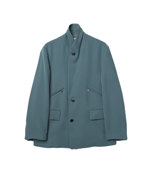 CULLNI(クルニ)の「Double Satin Slanted Zip Pocket Tailored Jacket(テーラードジャケット・メンズ・ブラック/ブルー/グリーン/アッシュブラウン・0/2/1)」の15枚目の写真