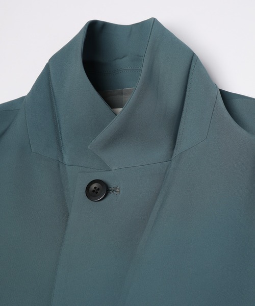 CULLNI(クルニ)の「Double Satin Slanted Zip Pocket Tailored Jacket(テーラードジャケット・メンズ・ブラック/ブルー/グリーン/アッシュブラウン・0/2/1)」の18枚目の写真