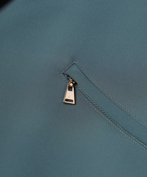 CULLNI(クルニ)の「Double Satin Slanted Zip Pocket Tailored Jacket(テーラードジャケット・メンズ・ブラック/ブルー/グリーン/アッシュブラウン・0/2/1)」の21枚目の写真