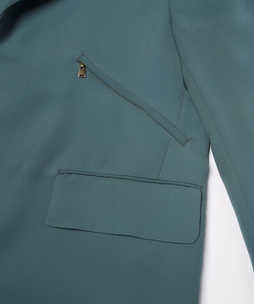 CULLNI(クルニ)の「Double Satin Slanted Zip Pocket Tailored Jacket(テーラードジャケット・メンズ・ブラック/ブルー/グリーン/アッシュブラウン・0/2/1)」の22枚目の写真