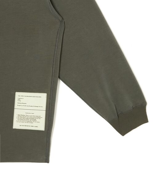 N.HOOLYWOOD TEST PRODUCT EXCHANGE SERVICE(N.ハリウッド テストプロダクト エクスチェンジサービス)の「MOCK NECK LONG SLEEVE T-SHIRT(Tシャツ/カットソー・メンズ・ブラック/ネイビー/チャコール・38/40/36)」の9枚目の写真
