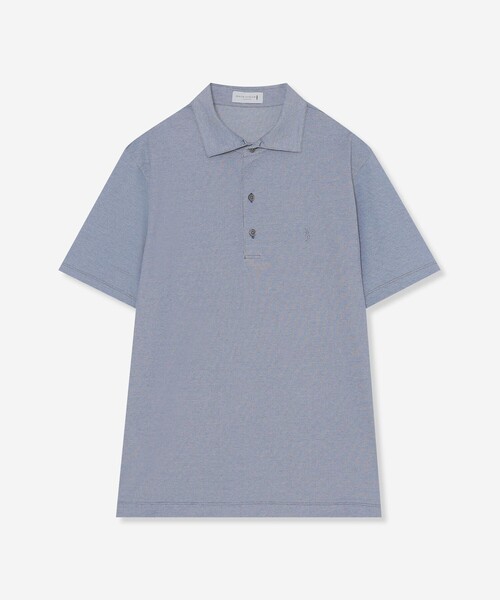 MACKINTOSH LONDON(マッキントッシュ ロンドン)の「【WEB・一部店舗限定】コットンCOOLMAX鹿の子ポロシャツ(ポロシャツ・メンズ・ダークネイビー/グリーン系その他3/ライトブルー/ホワイト系その他・L/XL/M)」の3枚目の写真