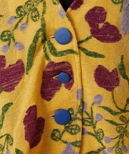 Jocomomola(ホコモモラ)の「【日本製】Aves ジャカードカットソーショート丈カーディガン(カーディガン/ボレロ・レディース・ベージュ/ブルー・40)」の14枚目の写真