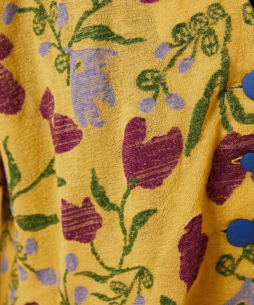 Jocomomola(ホコモモラ)の「【日本製】Aves ジャカードカットソーショート丈カーディガン(カーディガン/ボレロ・レディース・ベージュ/ブルー・40)」の15枚目の写真
